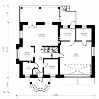 Дом с мансардой, подвалом, гаражом на 2 машины, террасой и балконами